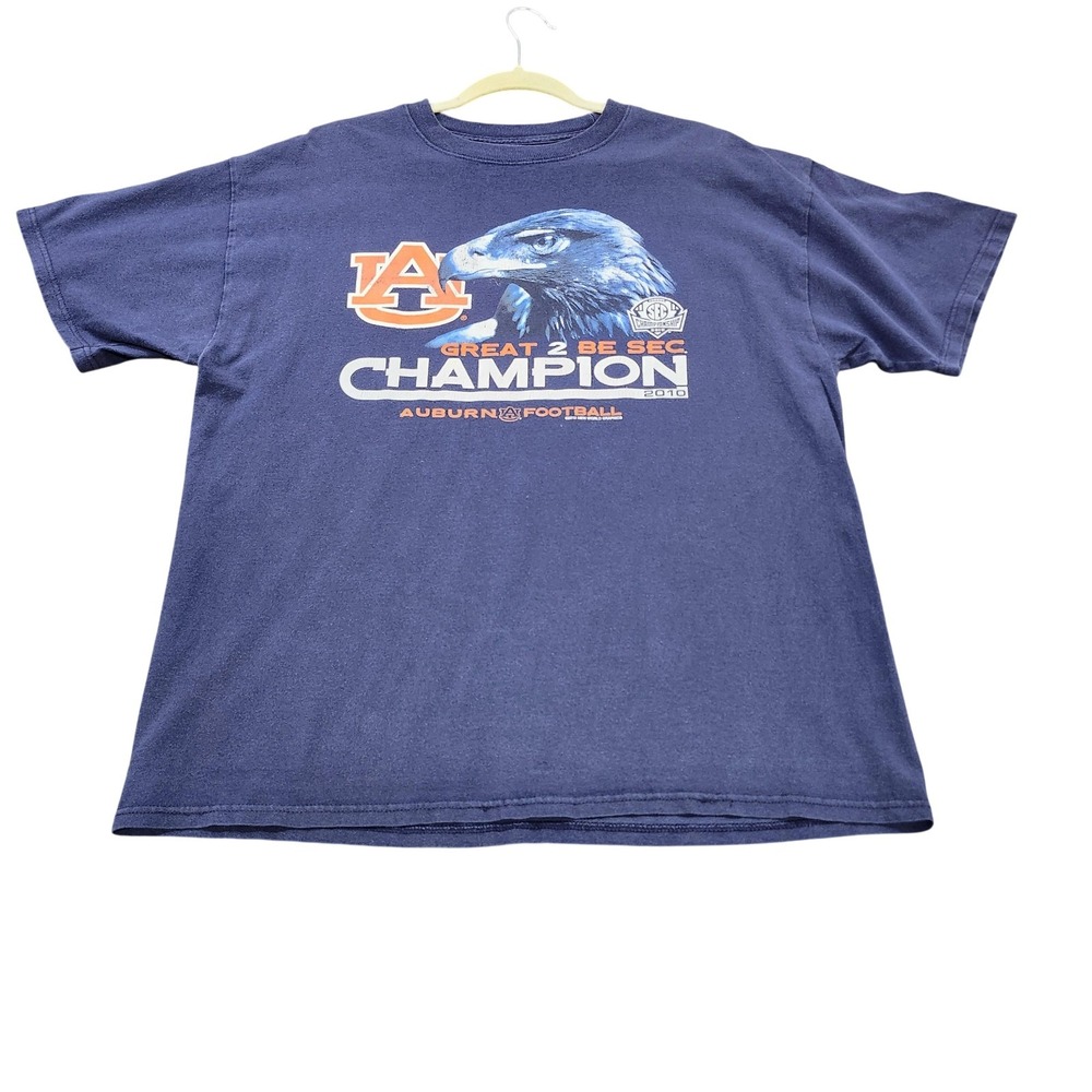 Auburn Tigers Shirt Mens XL Blue NCAA Football New World Graphics SEC Champions